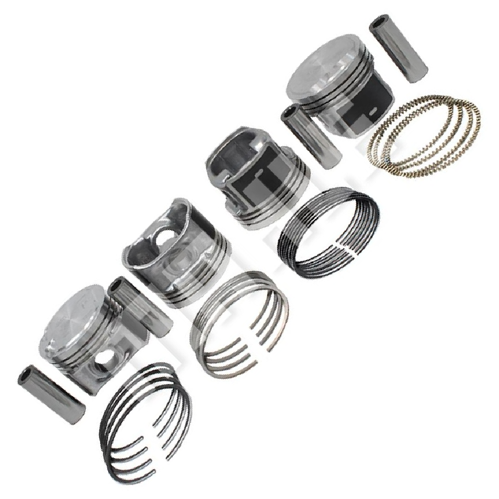 Jogo com 4 Pistões com Anéis 0,50 - Mahle Metal Leve - P&A9127 0,50