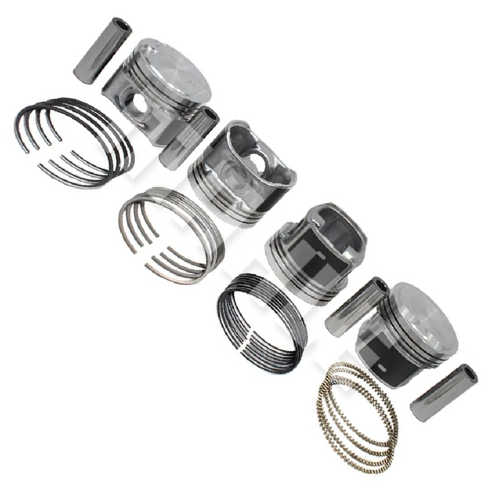 Jogo com 4 Pistões com Anéis 0,50 - Mahle Metal Leve - P&A9127 0,50