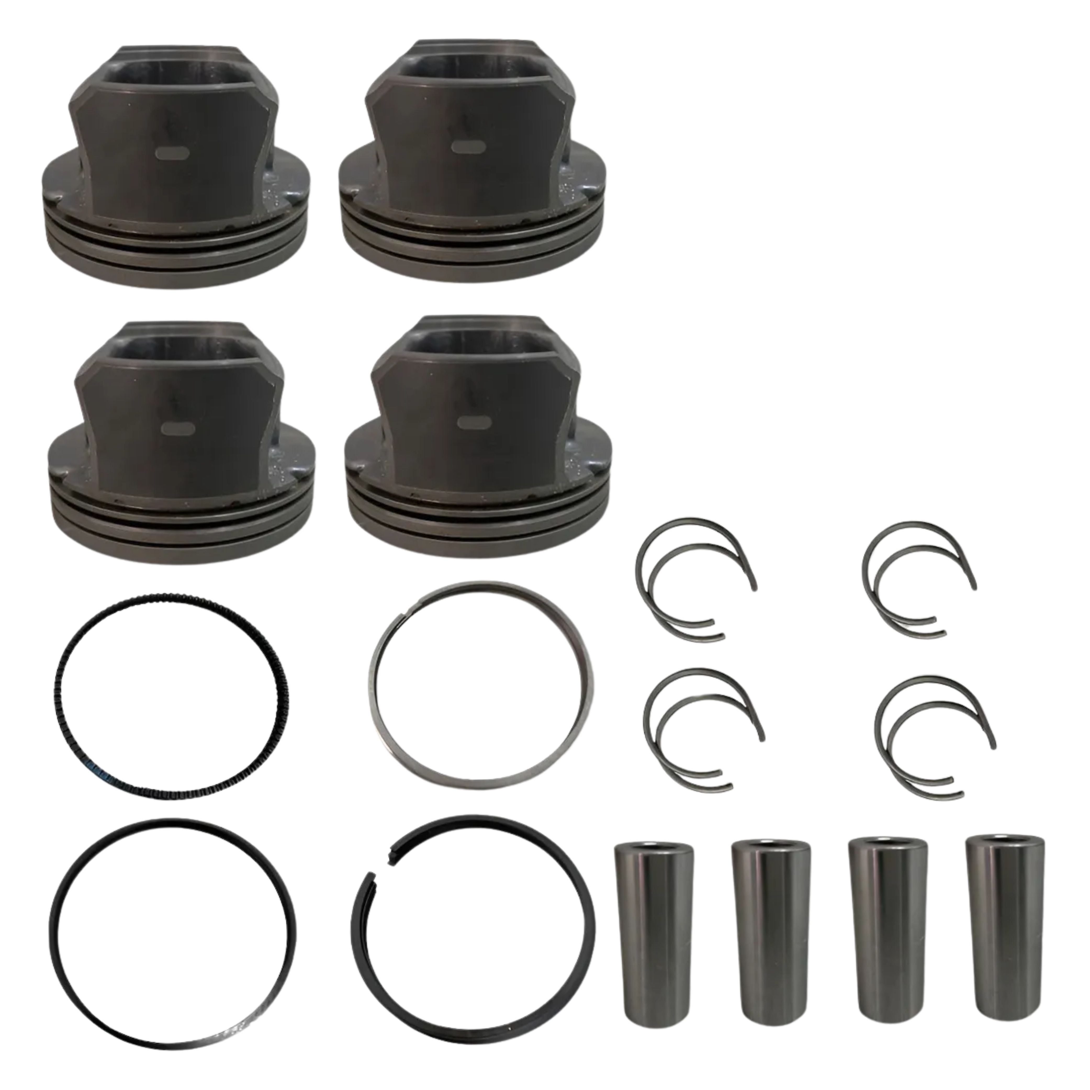 Jogo com 4 Pistões com Anéis 0,50 para Chevrolet Sonic e Sonic Sedan - Mahle Metal Leve - P&A9714 0,50