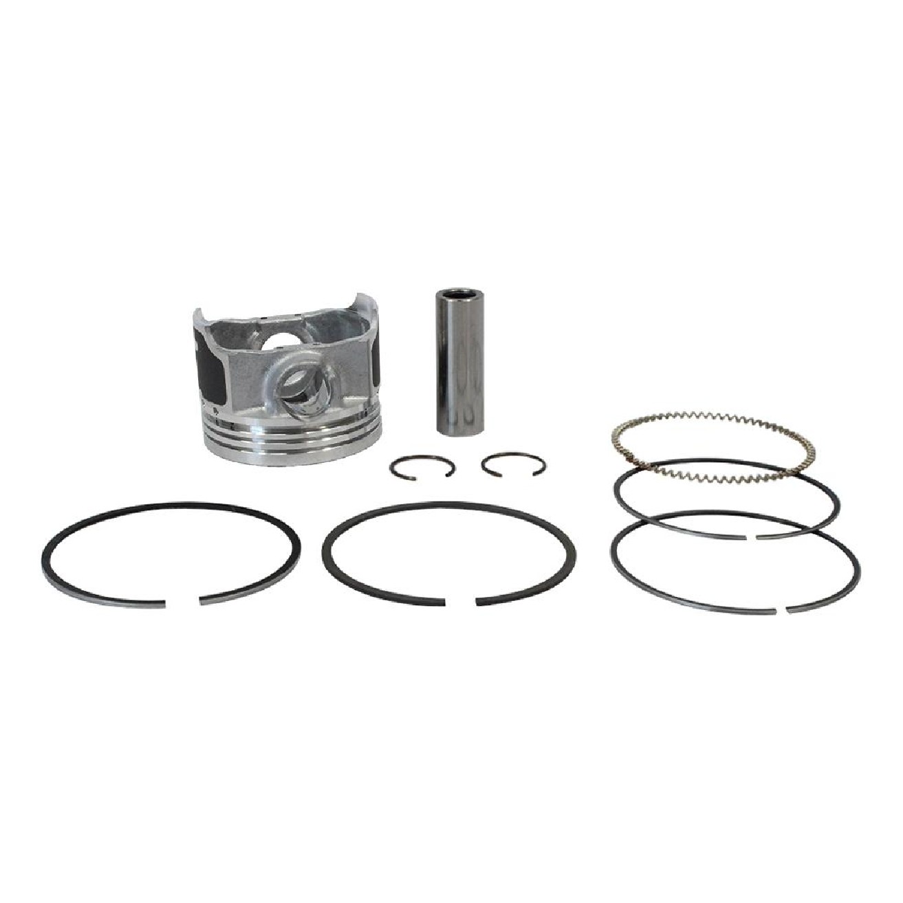Pistão com Anéis 1,00 para Suzuki Burgman AN 125 - Mahle Metal Leve - P&A9818 1,00