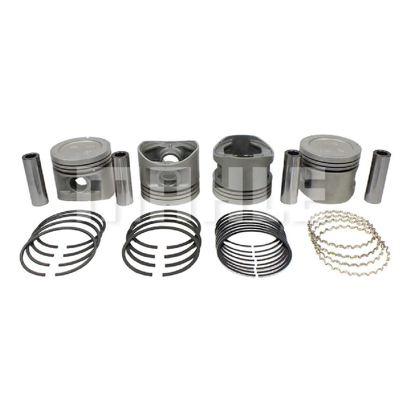 Jogo com 4 Pistões com Anéis 1,00 para Chevrolet Chevette e Chevette Hatch - Mahle Metal Leve - P&A1147 1,00