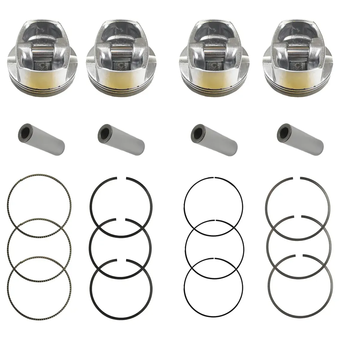Jogo com 4 Pistões com Anéis STD - Mahle Metal Leve - P&A9712 STD
