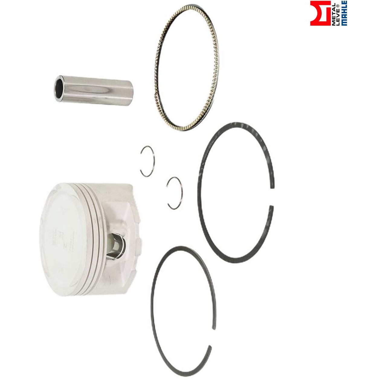 Pistão com Anéis STD para Honda NX 400i FALCON e NX4 FALCON 400 - Mahle Metal Leve - P&A9841 STD