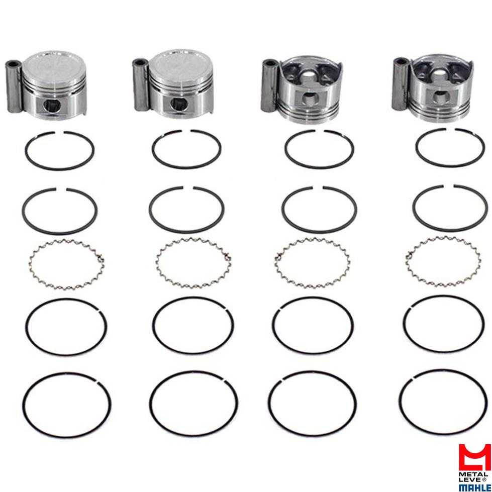 Jogo com 4 Pistões com Anéis STD - Mahle Metal Leve - P&A2185 STD