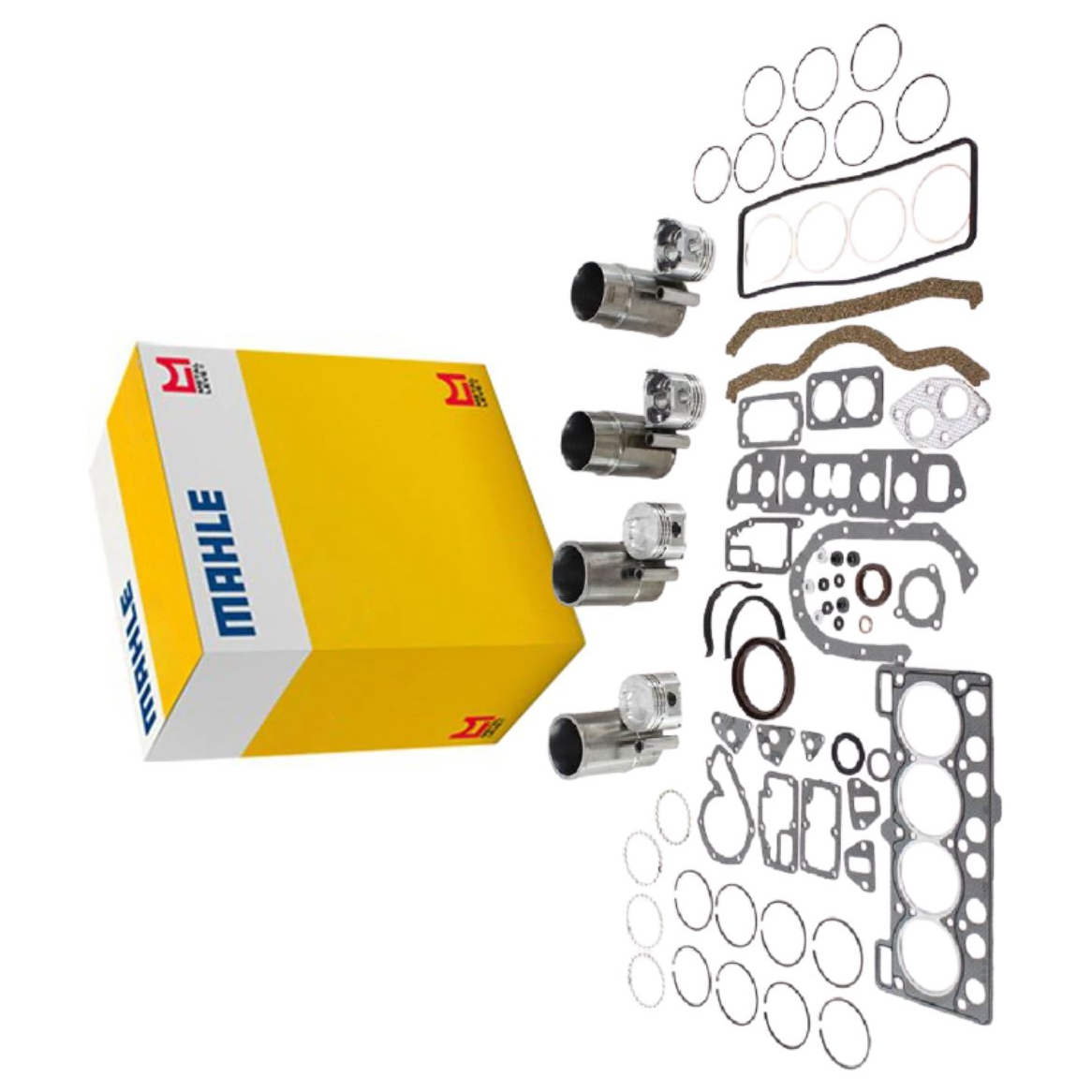 4 Super Kit Para Motor Std - Mahle Metal Leve - SUK1632 STD