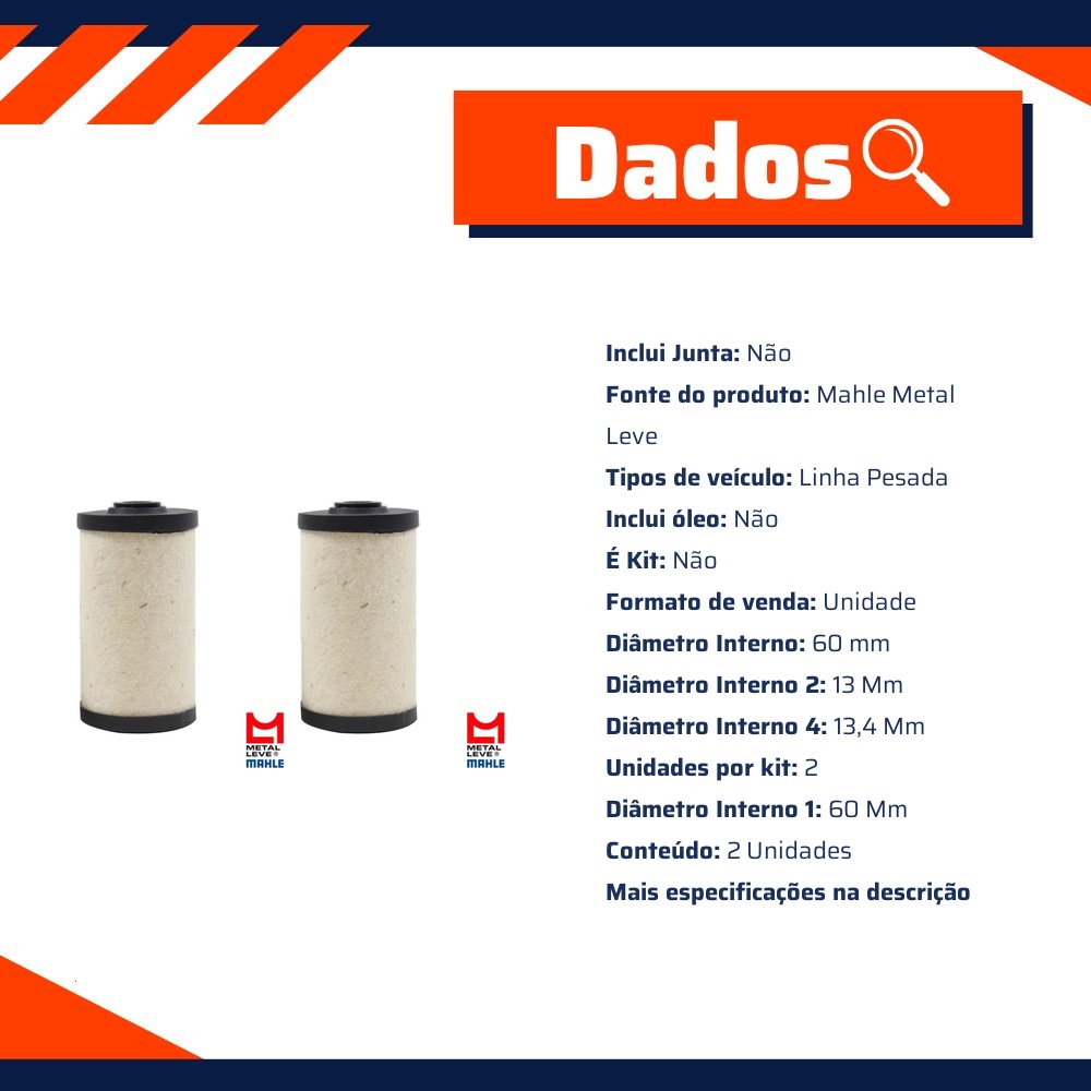 Filtro de Combustível - Mahle Metal Leve - KX43