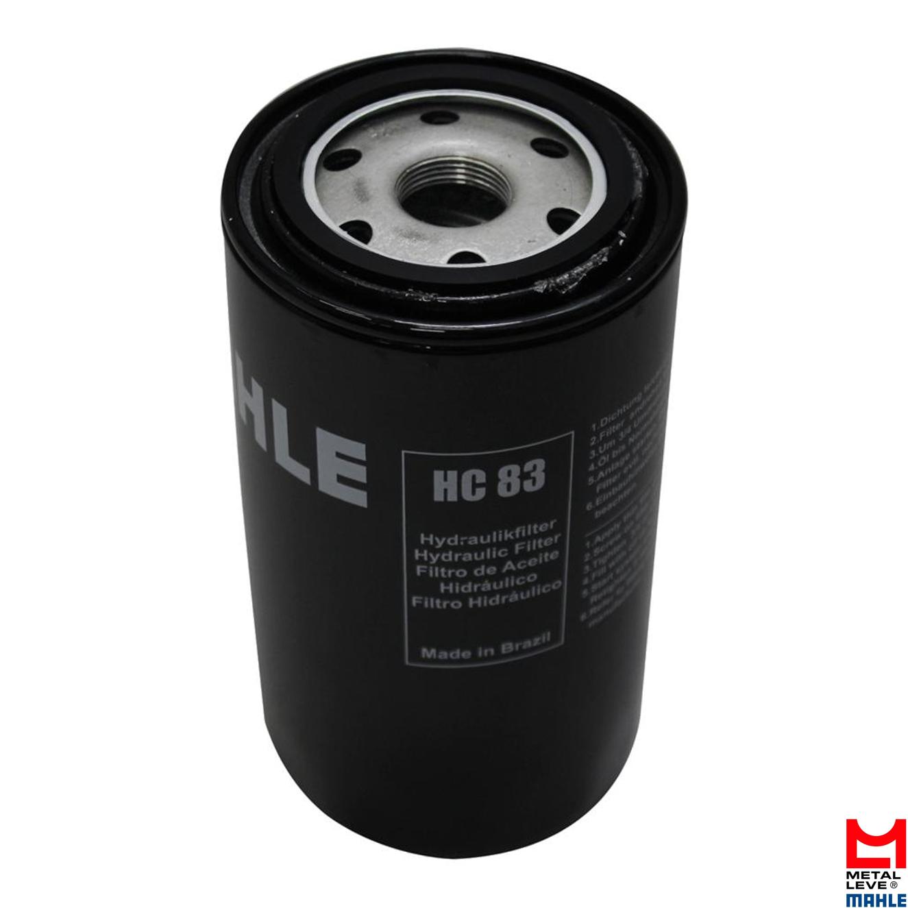 Filtro Blindado de Óleo Hidráulico - Mahle Metal Leve - HC83