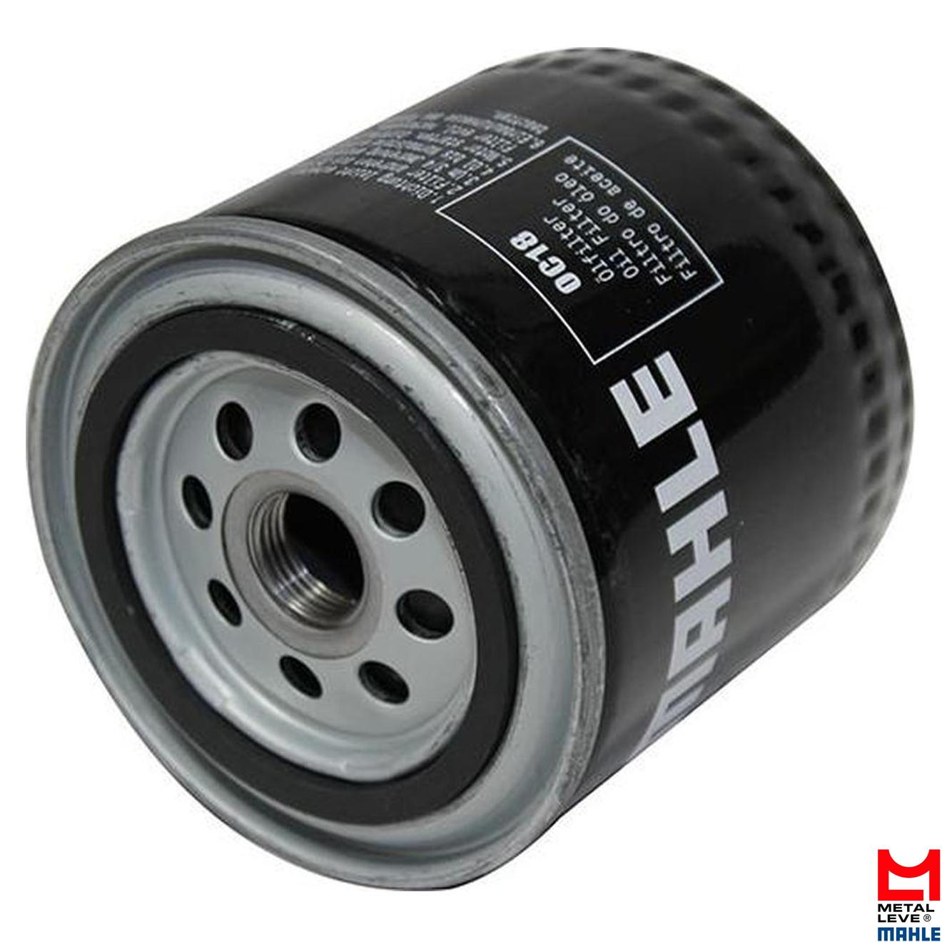 Filtro Blindado de Óleo Lubrificante - Mahle Metal Leve - OC18