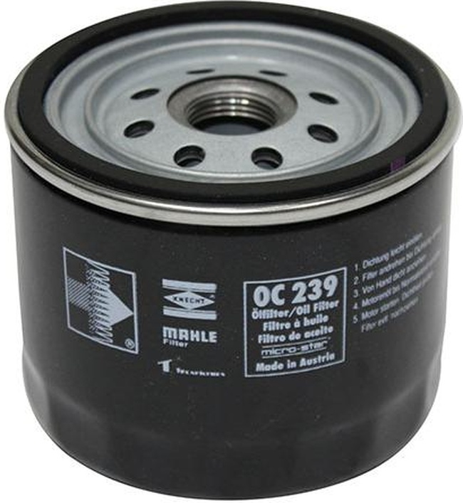 Filtro Blindado de Óleo Lubrificante - Mahle Metal Leve - OC239