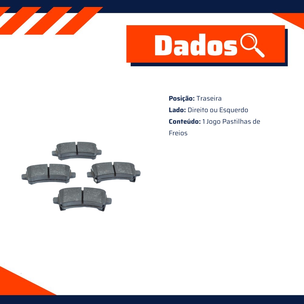 Pastilha de Freio Traseira para Chevrolet Malibu - TRW - GDB1784