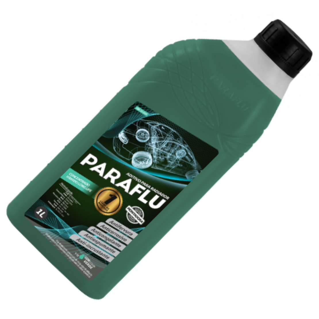 Aditivo para Radiador Verde Escuro Paraflu Montadora Híbrido Concentrado 1 Litro - Paraflu - 10-3055