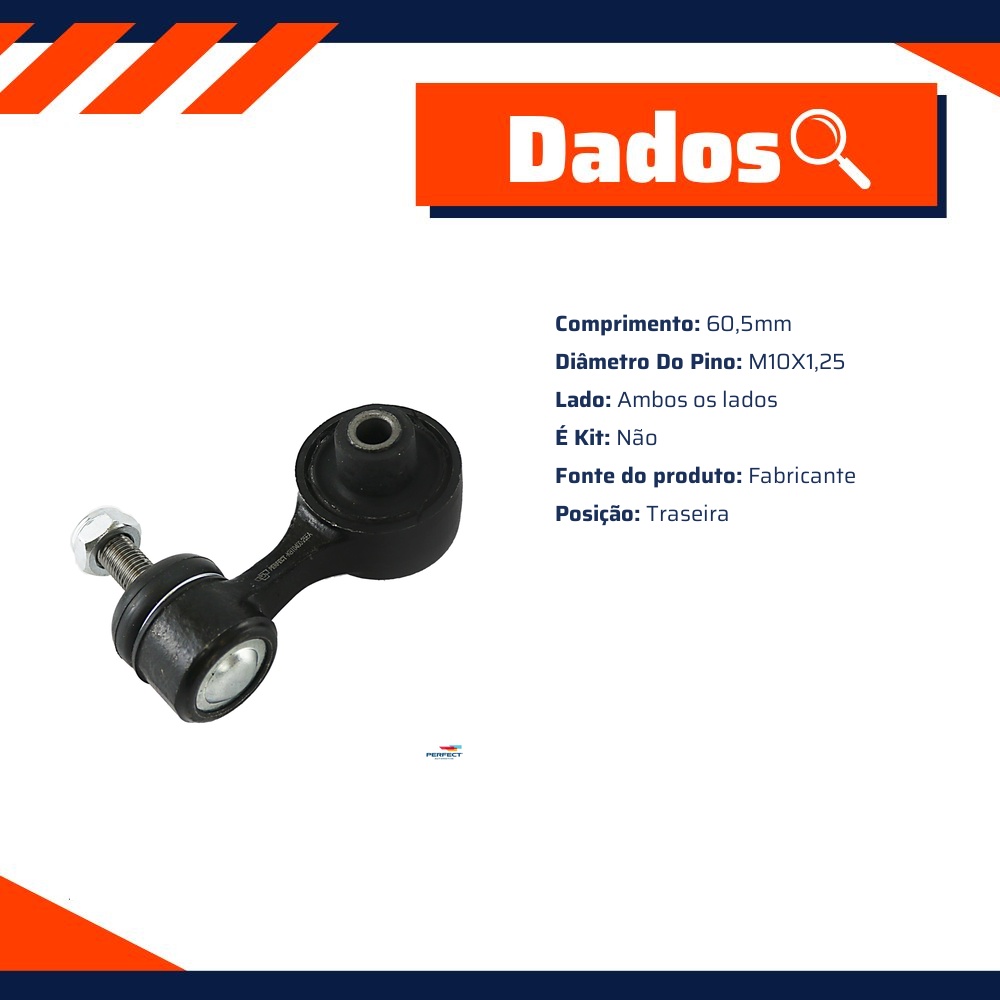 Bieleta Traseira Direito ou Esquerdo para Honda Civic - Perfect - KBT0400