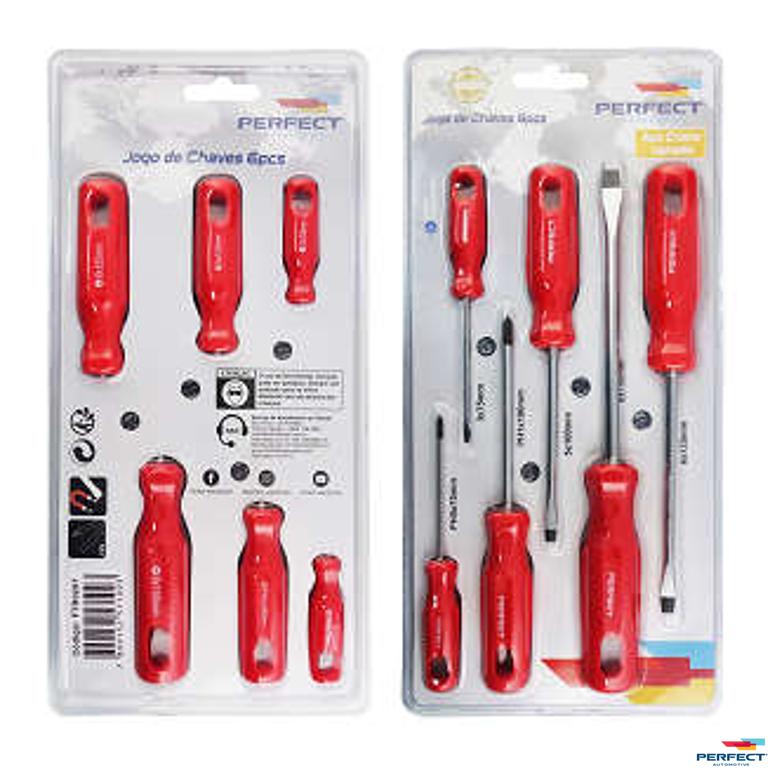 Kit Ferramenta Jogo De Chaves 6Pcs - Perfect - FTR0207