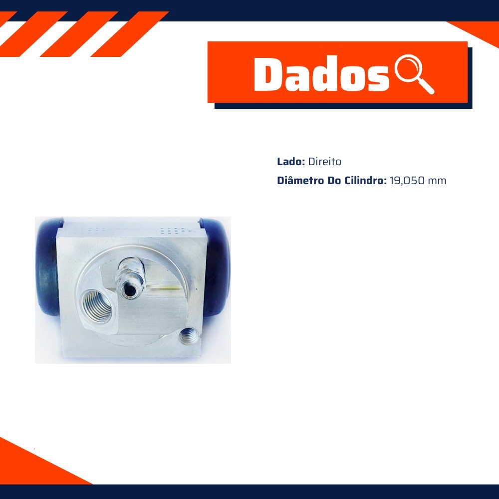 Cilindro de Roda Lado Direito para Renault Duster - Controil - C-3566
