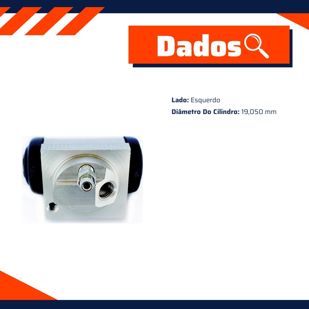 Cilindro de Roda Lado Esquerdo para Renault Duster - Controil - C-3565