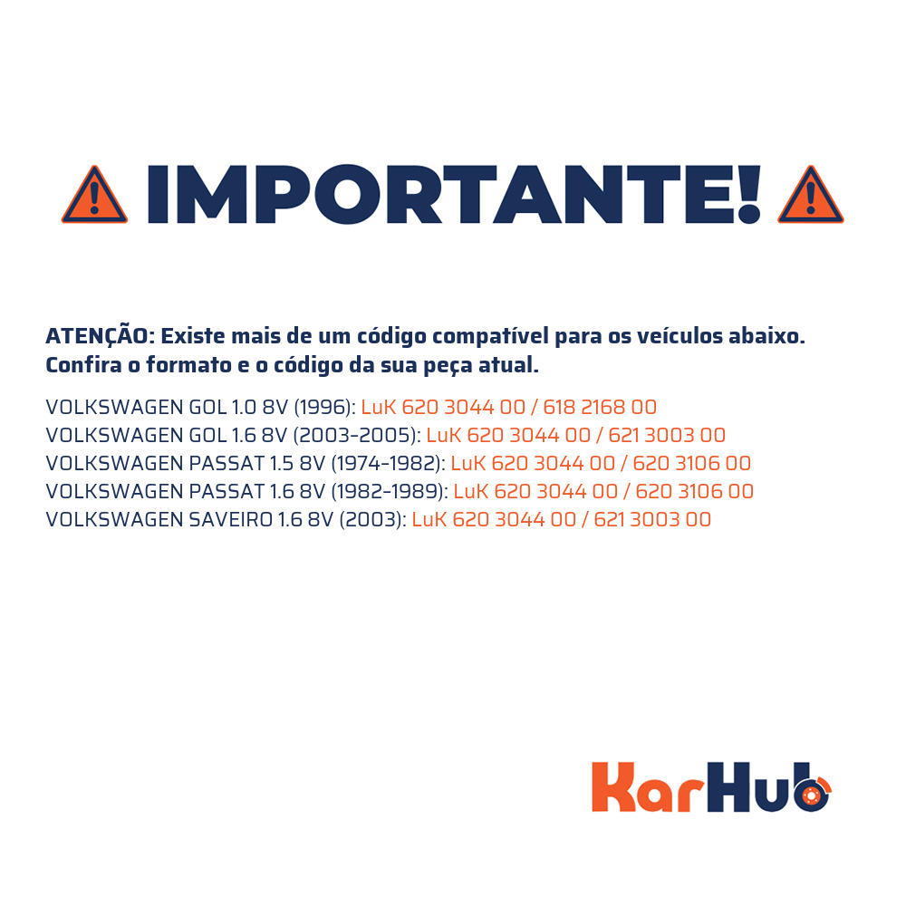 Kit de Embreagem - LuK - 620 3044 00