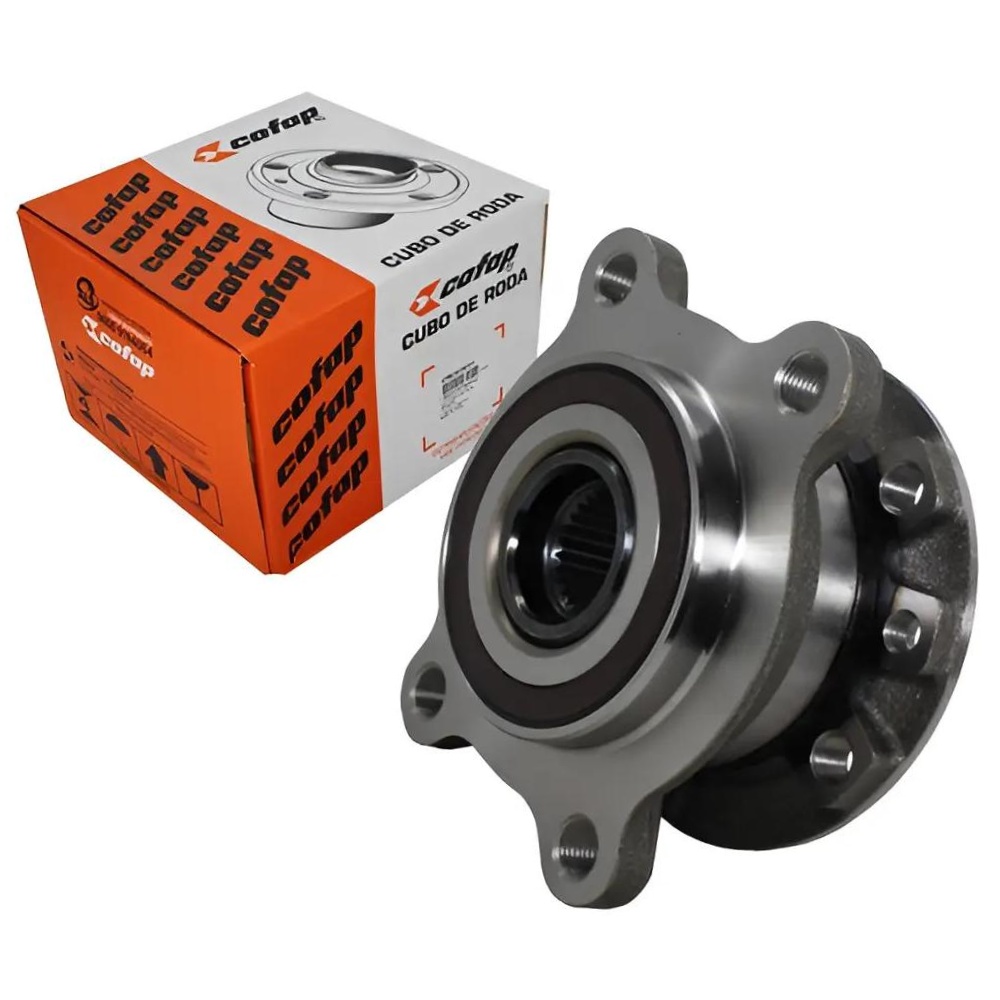 Cubo de Roda Traseiro Direito ou Esquerdo 5 Furos 27 Dentes com Rolamento para Fiat Toro - Cofap - CRC03031