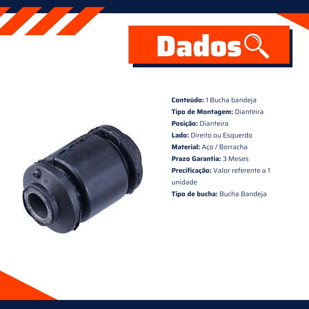 Bucha Bandeja Dianteira Direita Ou Esquerda - Cofap - BUC32055