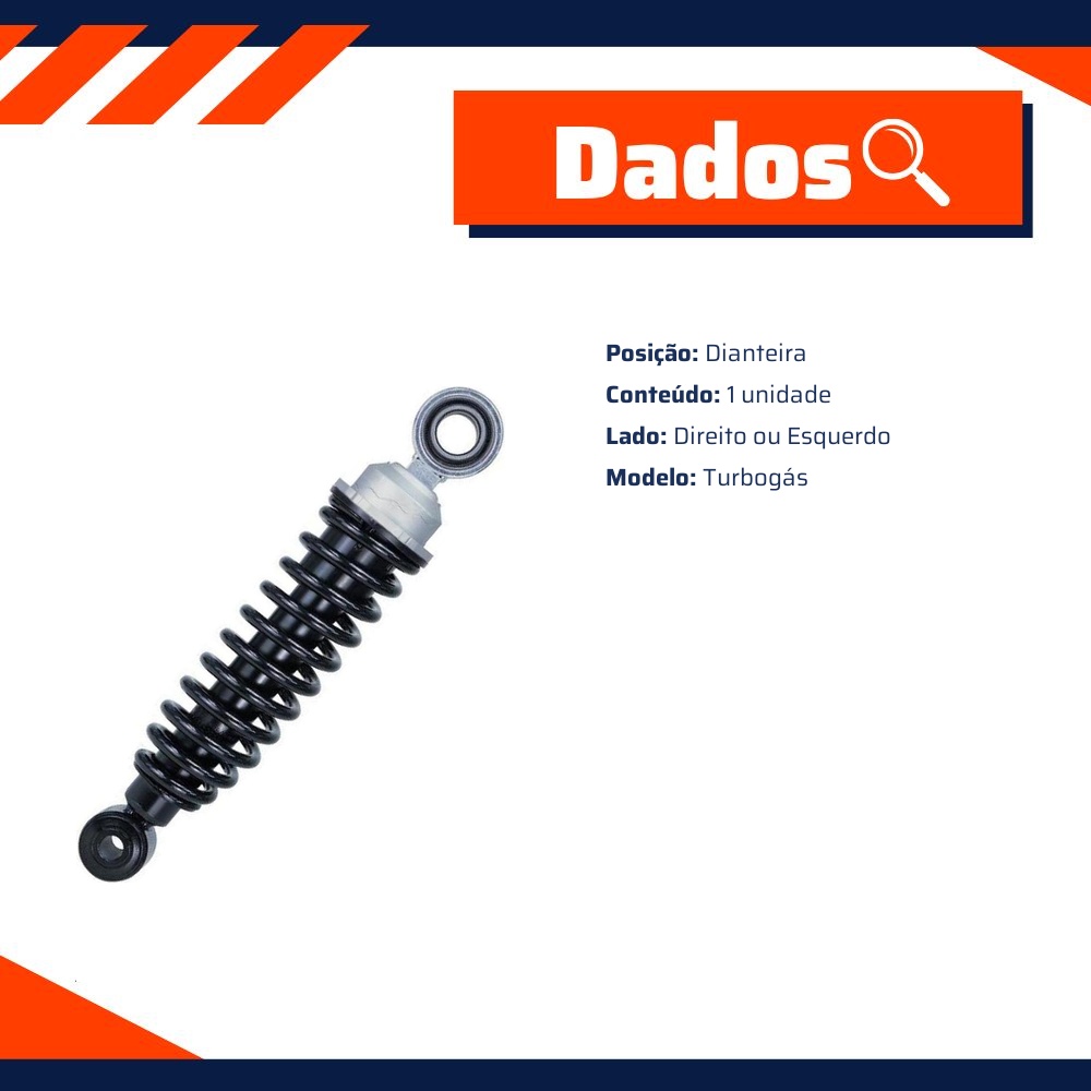Amortecedor Dianteiro Direito ou Esquerdo da Cabine - Cofap - GB48414