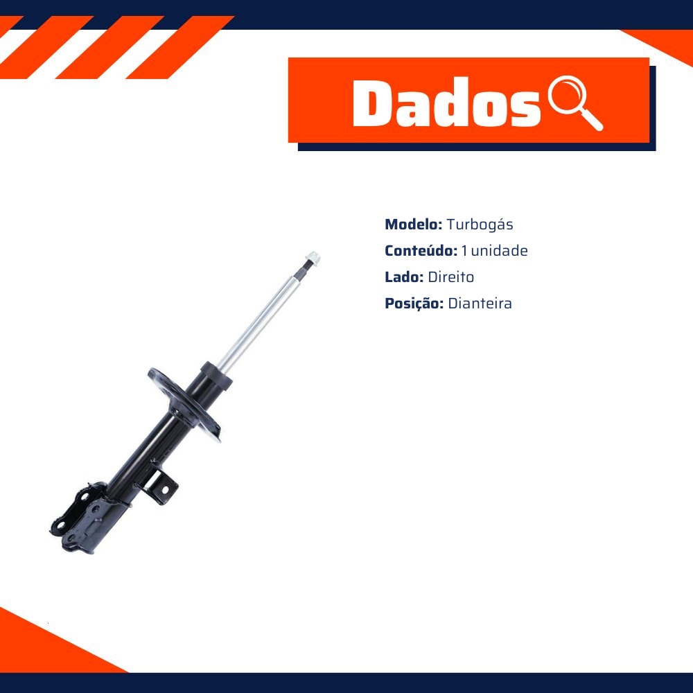Amortecedor Dianteiro Direito da Suspensão para JAC T6 - Cofap - GP33374