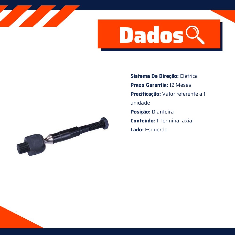 Terminal Axial Dianteiro Direito ou Esquerdo para Honda Civic - Cofap - TAC10009M