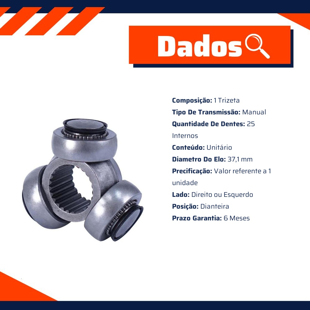 Trizeta Dianteira Câmbio Manual para Mitsubishi L200 - Cofap - TRC39001
