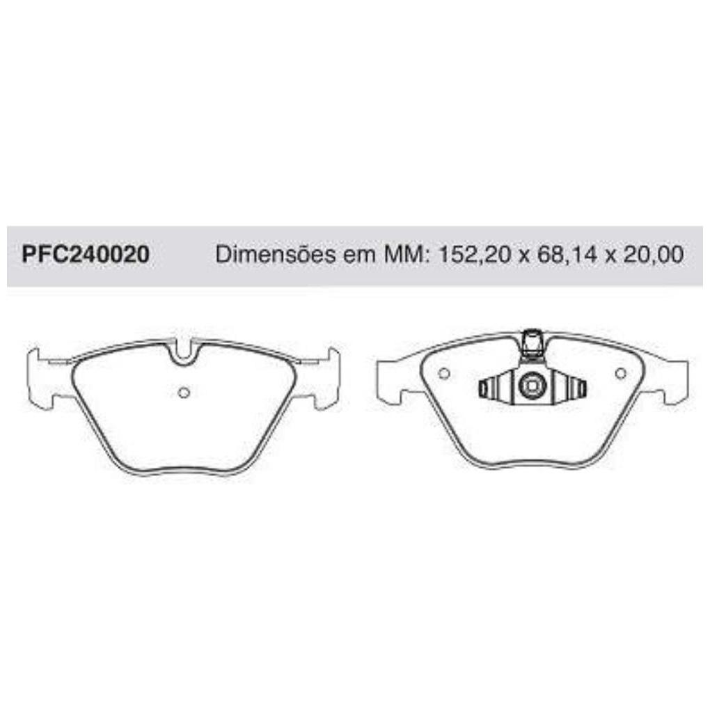 Pastilha Freio Dianteira para BMW X1 - Cofap - PFC240020