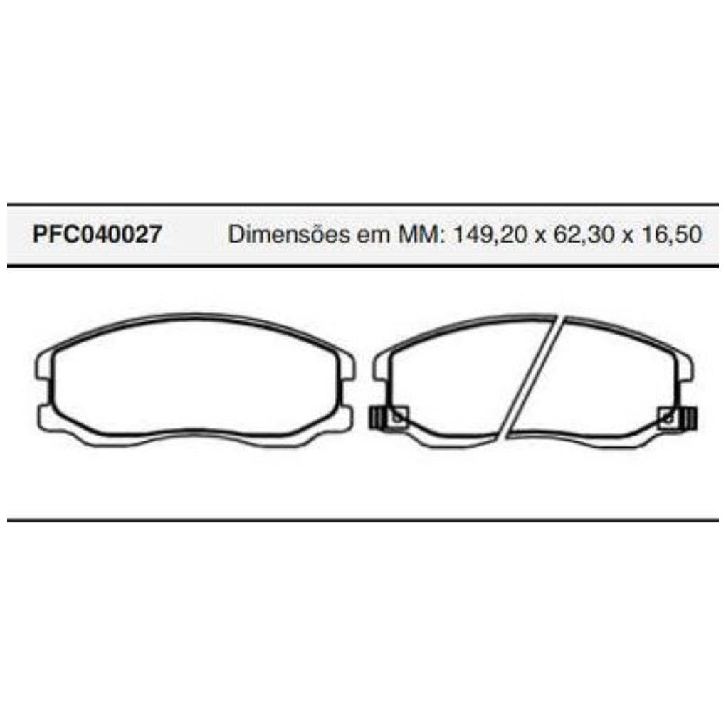Pastilha Freio Dianteira para Chevrolet Captiva - Cofap - PFC040027