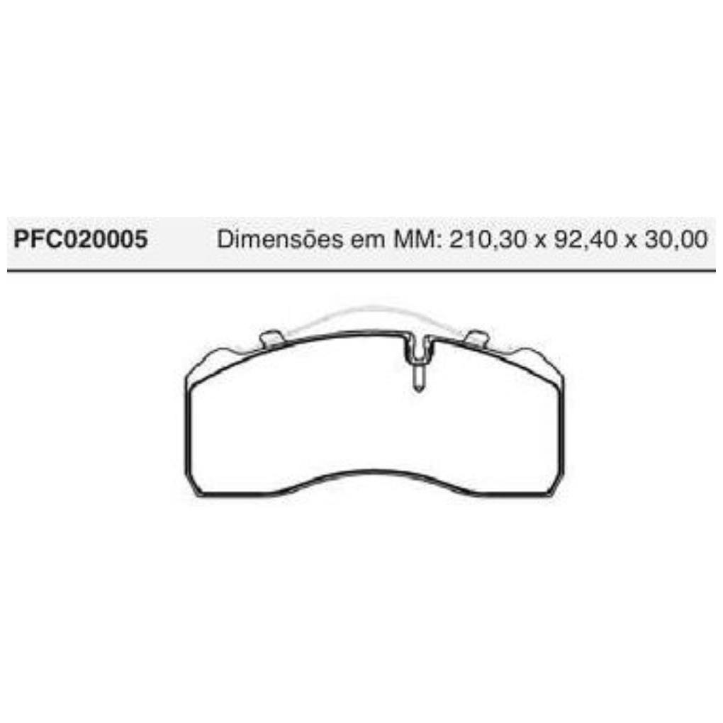 Jogo Pastilha Freio Dianteira Ou Traseira Knorr - Cofap - PFC020005