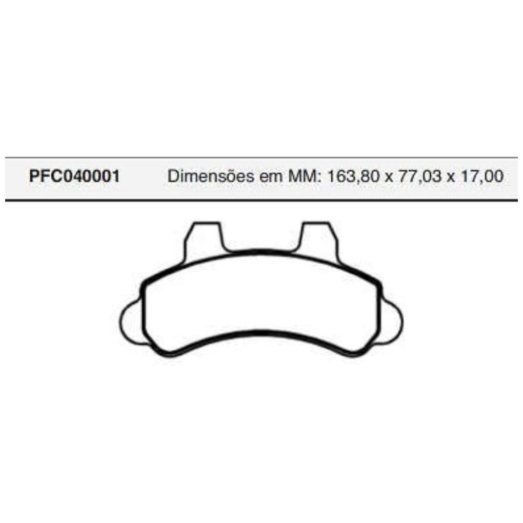 Jogo Pastilha Freio Dianteira Bendix - Cofap - PFC040001