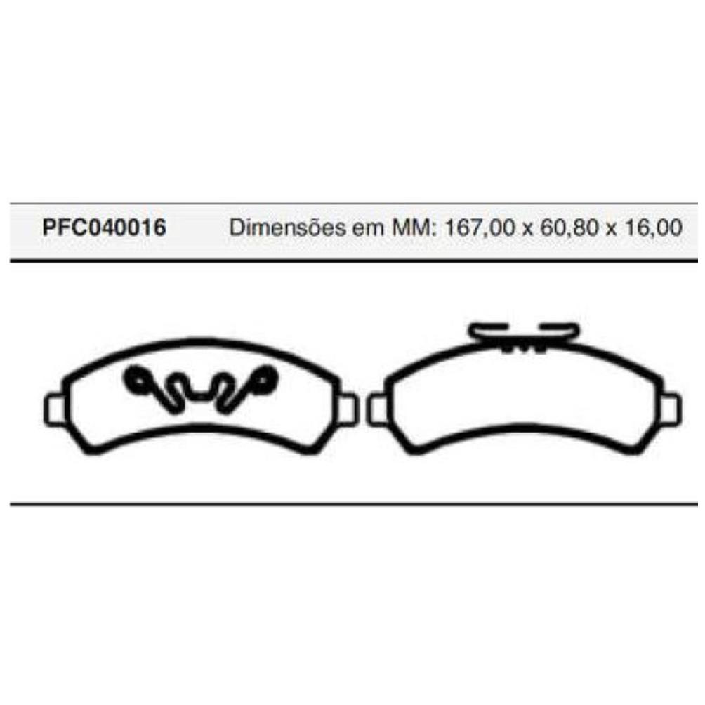Pastilha Freio Dianteira Delphi para Chevrolet Blazer e S10 - Cofap - PFC040016