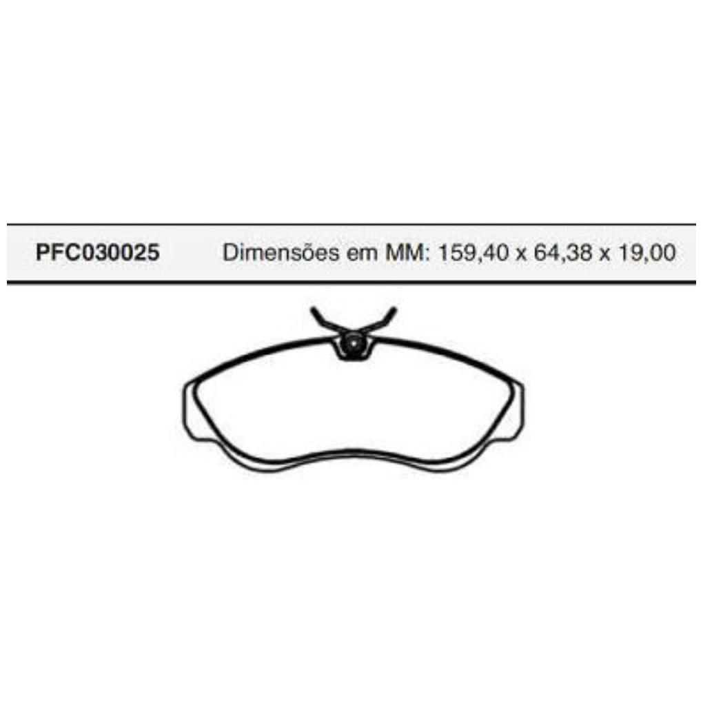 Jogo Pastilha Freio Dianteira Girling - Cofap - PFC030025