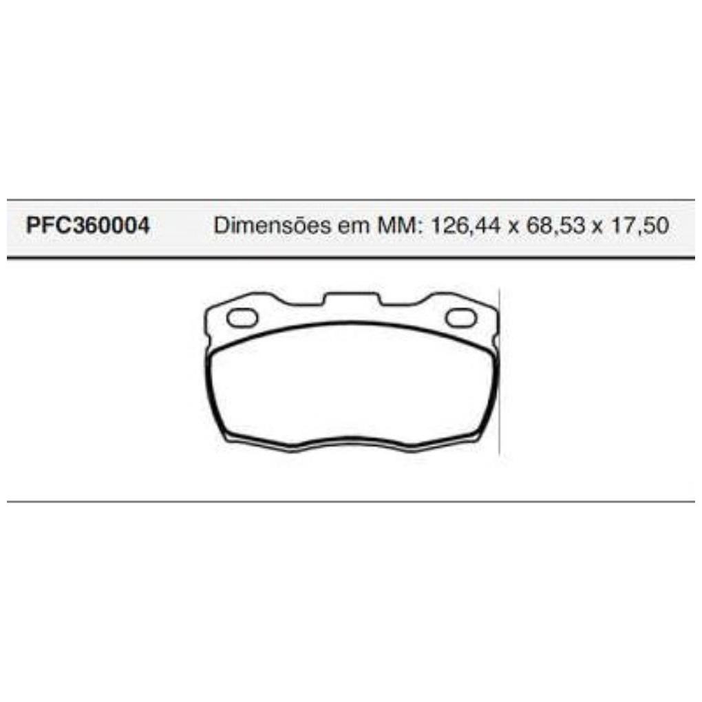 Pastilha Freio Dianteira Lockheed para Land Rover Defender - Cofap - PFC360004