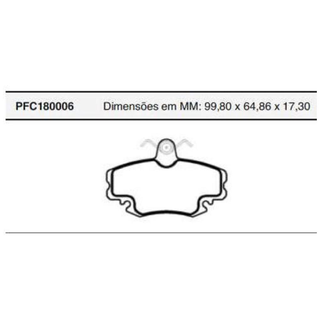 Jogo Pastilha Freio Dianteira Lucas Girling - Cofap - PFC180006