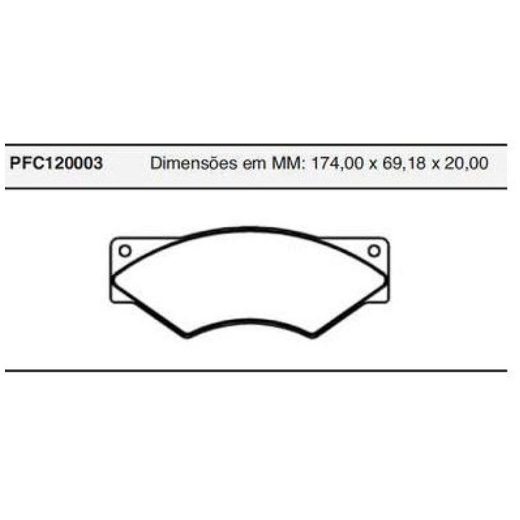 Jogo Pastilha Freio Dianteira Perrot - Cofap - PFC120003