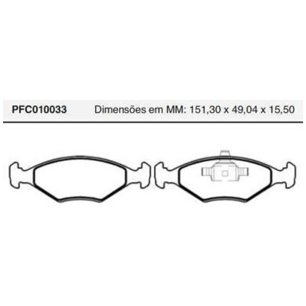 Pastilha Freio Dianteira Teves para Volkswagen Parati e Saveiro - Cofap - PFC010033