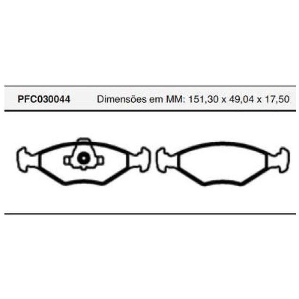 Jogo Pastilha Freio Dianteira Teves - Cofap - PFC030044