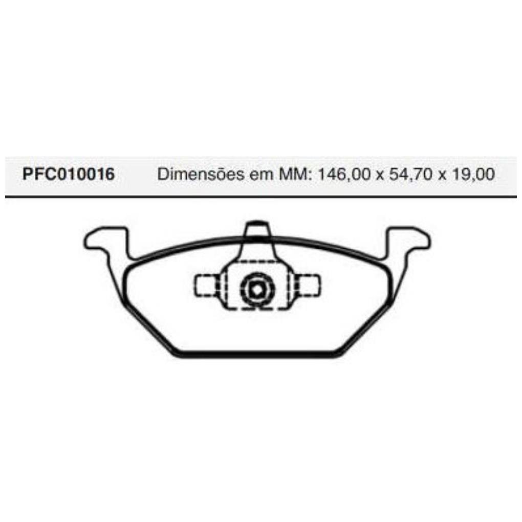 Jogo Pastilha Freio Dianteira Teves - Cofap - PFC010016