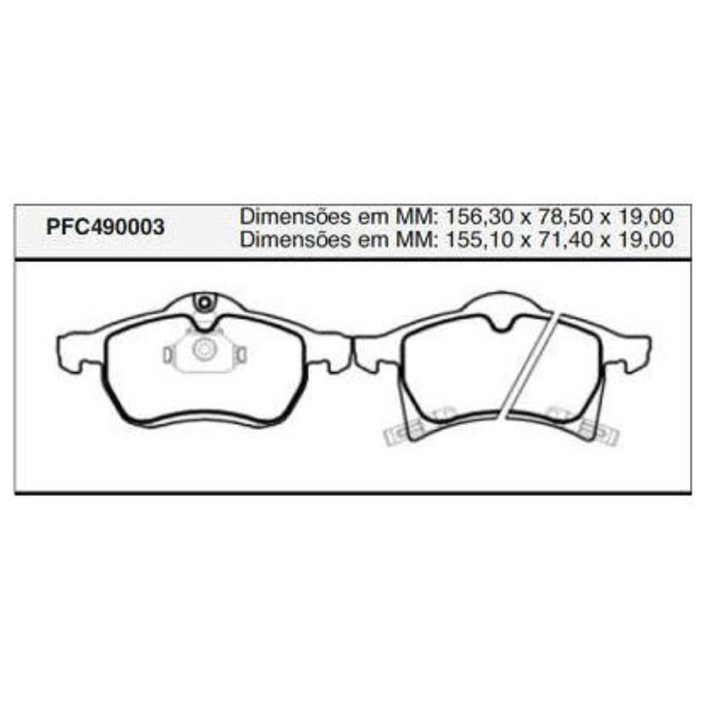 Pastilha Freio Dianteira Teves para Troller RF SPORT e T4 - Cofap - PFC490003