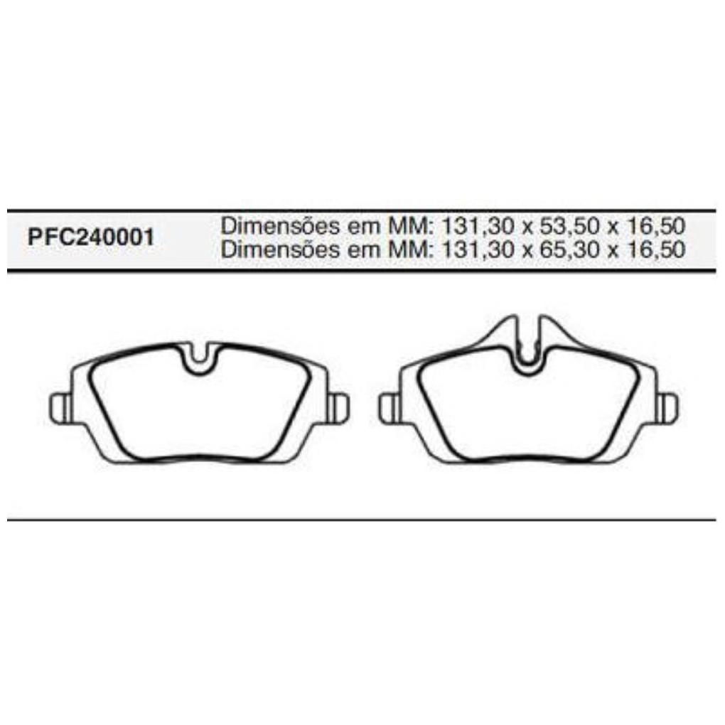Pastilha Freio Dianteira Varga para BMW 118i - Cofap - PFC240001
