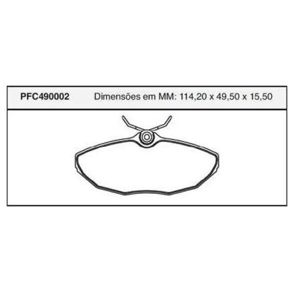 Pastilha Freio Traseira Varga para Troller T4 - Cofap - PFC490002