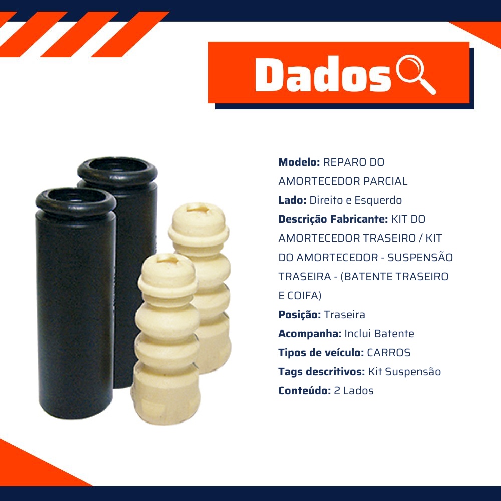 Par de Kit de reparo do amortecedor - Sampel - SK423