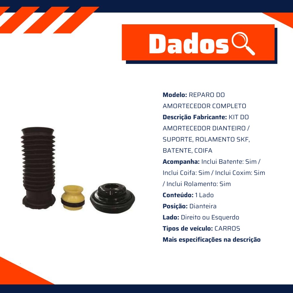 Kit Amortecedor Dianteiro 1 Lado para Chevrolet Cruze e Cruze Sport6 - Sampel - SK360S