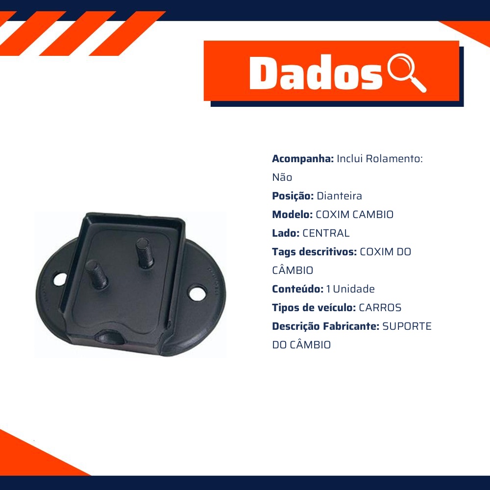 Suporte do Câmbio para Volkswagen Fusca - Sampel - 4860