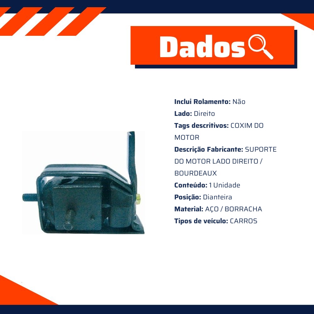 Suporte do Motor Lado Direito para Ford Escort e Verona - Sampel - 2434