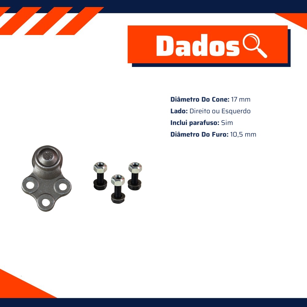 Pivô de Suspensão para Fiat Bravo e Stilo - Viemar - 503111
