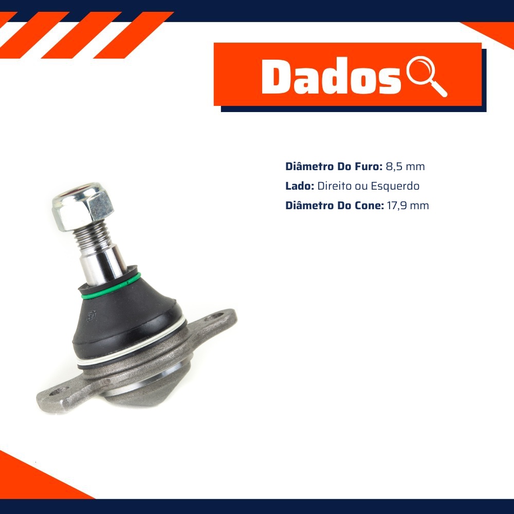 Pivô de Suspensão para Chevrolet Space Van e Renault Trafic - Viemar - 503045