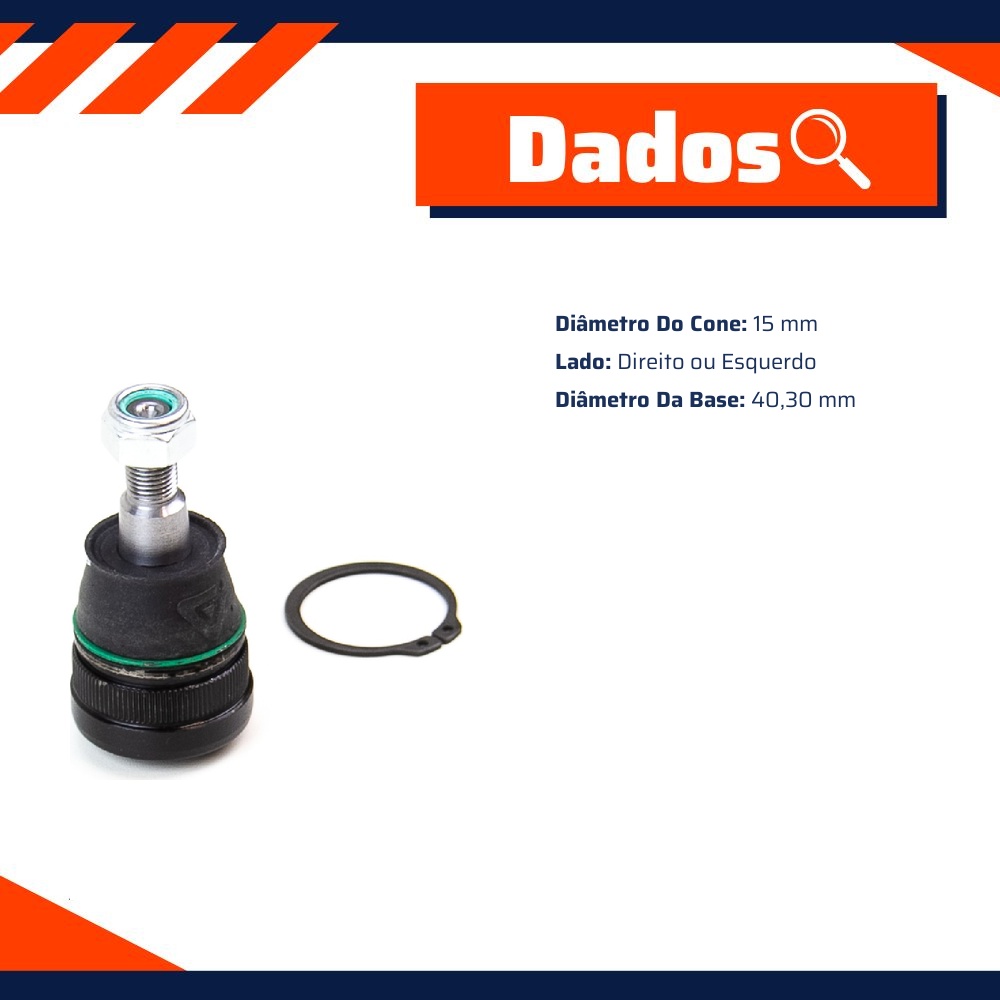 Pivô de Suspensão Inferior para Mitsubishi Pajero Tr4 - Viemar - 503463