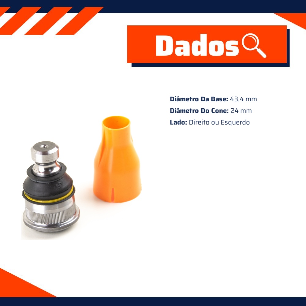 Pivô de Suspensão Inferior para Renault Master - Viemar - 503188