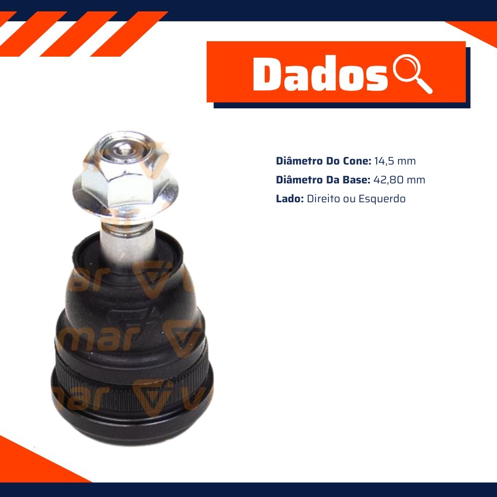 Pivô de Suspensão Superior para Ford Ranger - Viemar - 503465